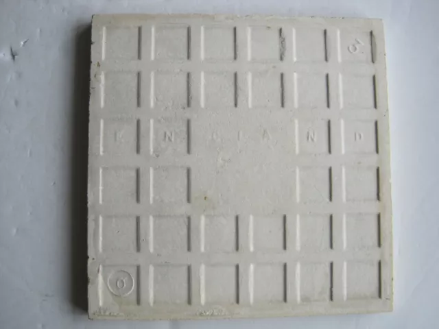 Antique Victorian Sherwin & Cotton Aesthetic Floral Transfer Print Tile C1890 2