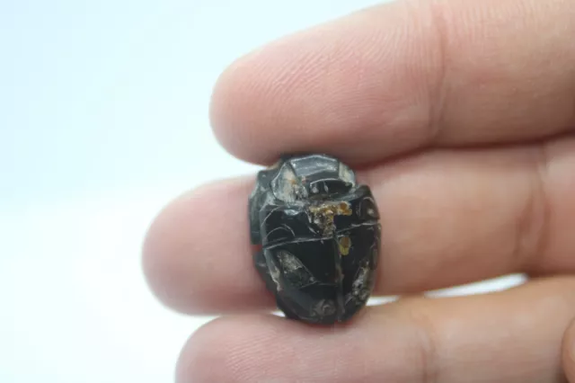 RARE ANCIENT EGYPTIAN ANTIQUE Scarab Agate NEW KINGDOM Amulet (3)