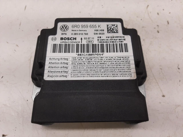 2011 VOLKSWAGEN POLO Mk5 (6R/6C) 1.4L CGGB Petrol ECU Airbag Control Module