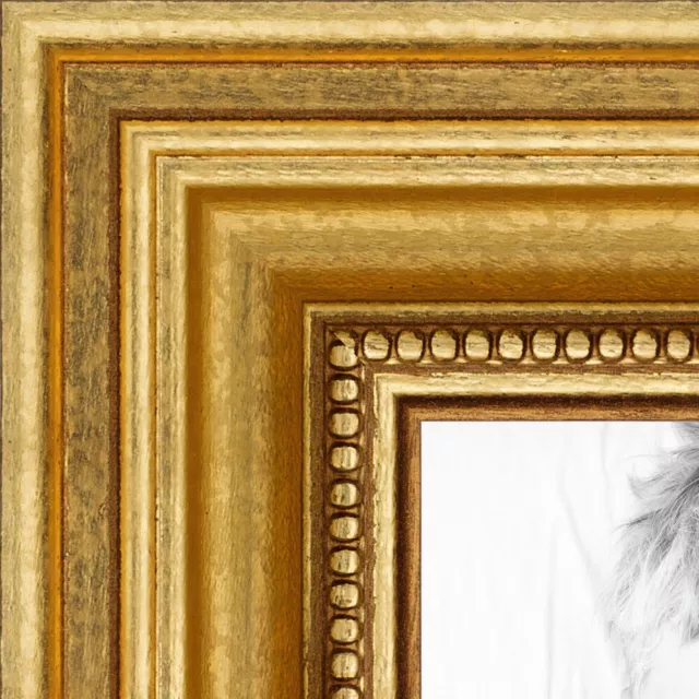 ArtToFrames Picture Frame Custom 1.25"  Gold Foil on Pine Wood 4159 Small