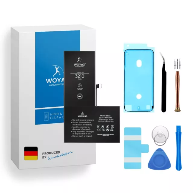 Woyax Wunderbatterie® iPhone XS Akku Batterie 3210 mAh Hohe Kapazität Ersatzakku