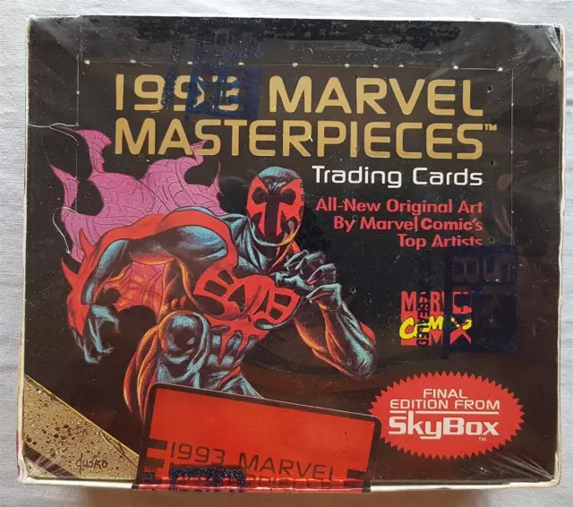 1993 Marvel Masterpieces Trading Cards Box