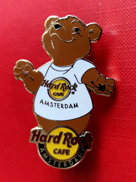 HRC Hard Rock Cafe Amsterdam Classic Bear White T Shirt 2009 LE250 new