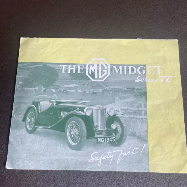 MG Midget brochure Series TC 1945