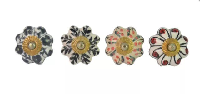 Bella Fiore Design Dipinto Cassetto Pomello/Mobili Décor Pomello (4pcs) i24-235