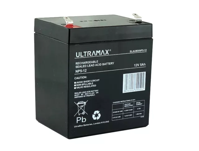 ULTRAMAX 12V 5.4ah (replaces all 4ah & 5ah) - Brand New - Cube Shape battery