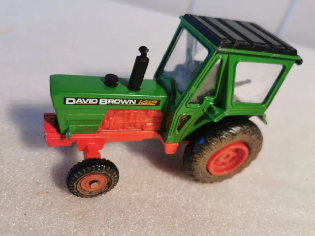 CORGI. 1:43. DAVID BROWN 1412.WEATHERED LOOK TRACTOR ONLY From Farm Set RARE