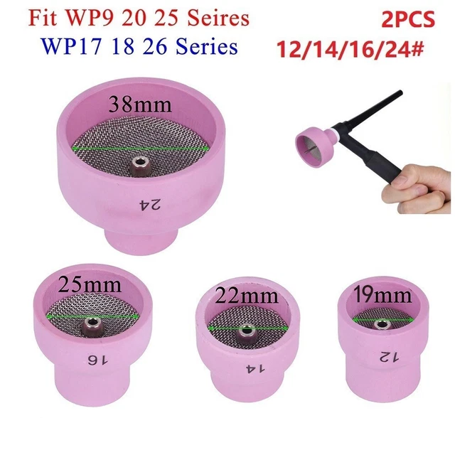 Calino tazza ugello rete alluminio porta lenti a gas TIG tazza ceramica