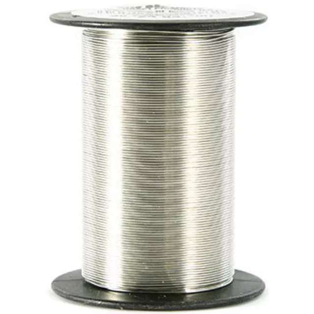 The Beadery Craft Wire 24 Gauge 25yd-Silver 24GA-90218