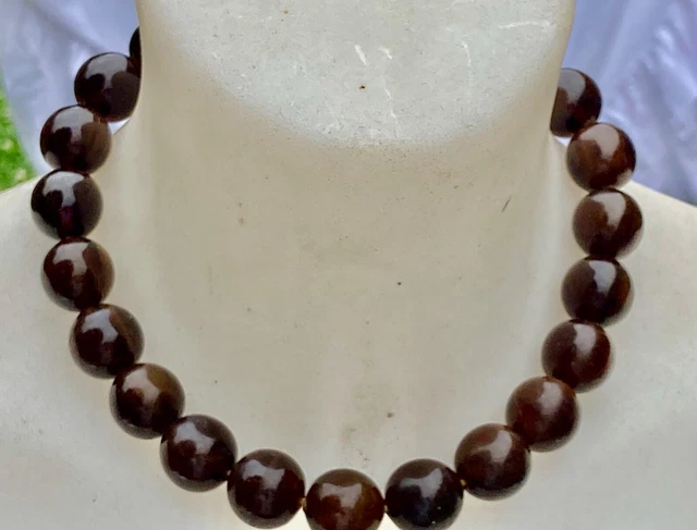 Collier Ras De Cou Vintage En Bakélite/Lucite - Style Art Déco Années 30-40 - État Très Bon