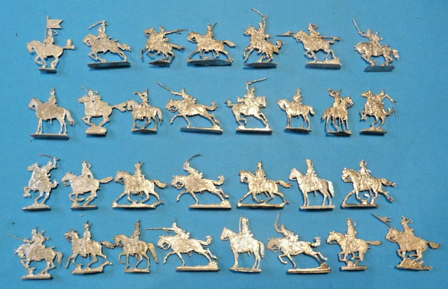 12 Cavaliers Suédois En étain Peint - Guerre De 30 Ans - Échelle 30mm - Allemagne