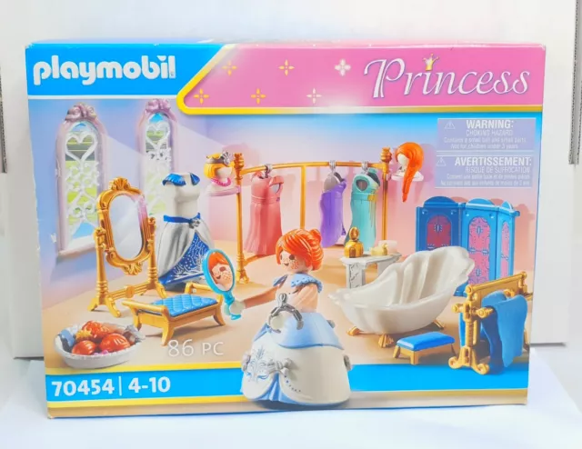 Playmobil Princess 70454 Ankleidezimmer mit Badewanne ab 4+ Jahren 86-teilig NEU