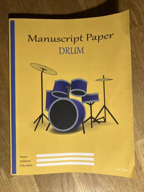 Drum Manuscript Paper Manuscript Paper Music  - 70 sheets