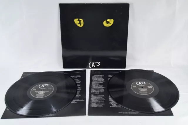 1981 Andrew Lloyd Webber Cats - 12'' Double Vinyl LP Album - VGC