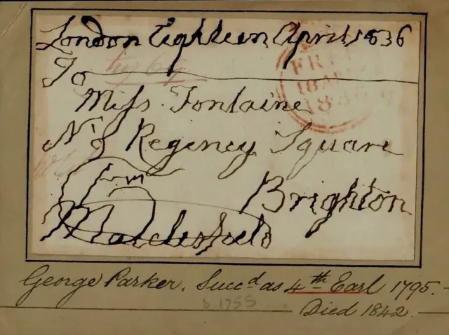 "4th Earl of Macclesfield" George Parker Hand Written Note Todd Mueller COA