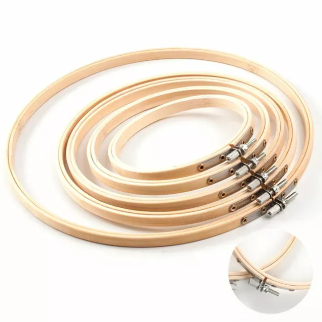 10-40cm Mini Wood Embroidery Kit Hoop Frame For Ring Hoop Large Sewing Tools