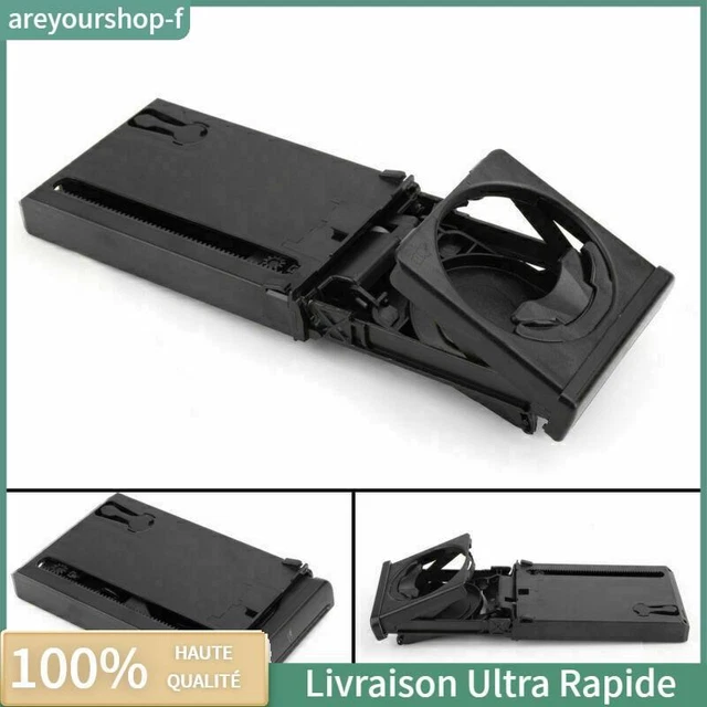Insert Double Porte-Gobelets Pour Audi A4 B5 - Impression 3D PETG Haute Résistance, Noir