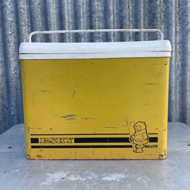 MALLEYS Yellow Vintage Retro 1960’s Esky Ice Picnic Cooler