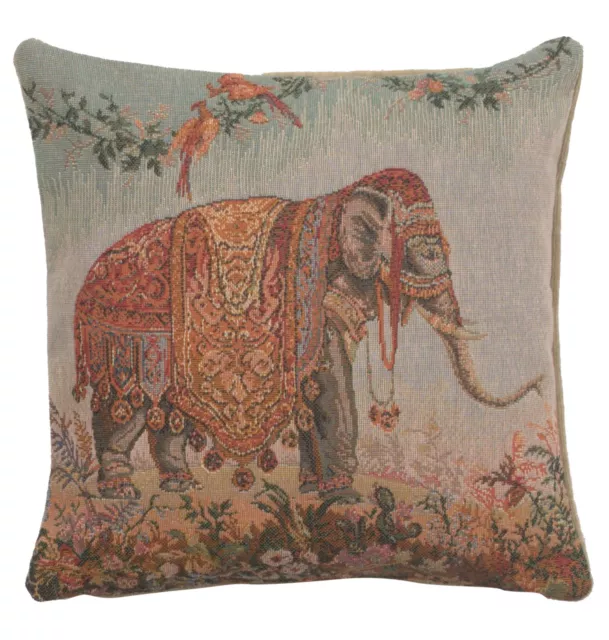 Elephant I Small French Tapestry Cushion Pillow Covers Home Decor New 14x14 inch