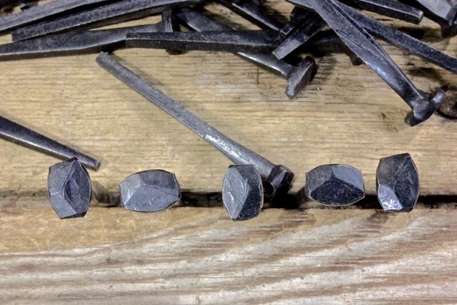 2" Rose head 200 nails antique square wrought iron vintage rustic Decorative 5