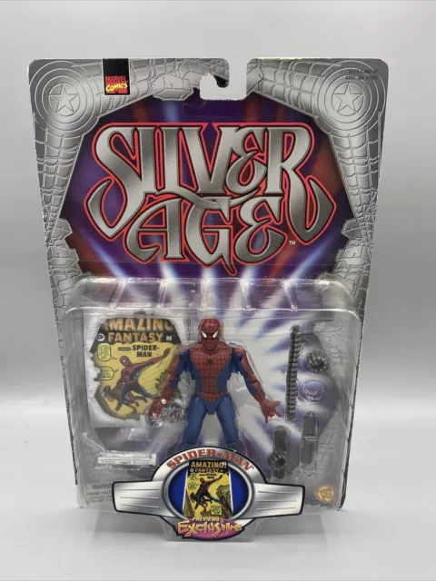 Marvel Silver Age Spider-Man Action Figure Previews Exclusive Toy Biz 1999