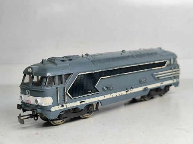 Jouef 8410 Ho Sncf Loco Diesel BB 67001 Bleu sans Boite