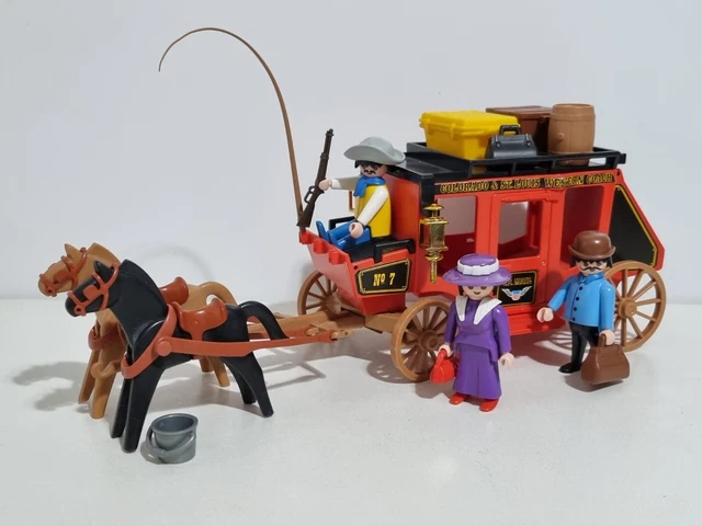 PLAYMOBIL 3245 CARRETA Diligencia Pasajero Colorado Louis