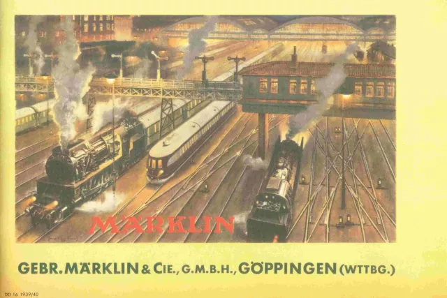 Märklin Märklin - Katalog D 16 1939/40. Reprint von 2005.