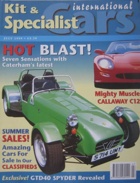 Kit & Specialist Cars magazine 07/1999 featuring Caterham, Callaway Corvette