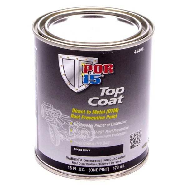 POR-15 45808 16 fl. oz. Gloss Black Spray-On Rust Preventive Paint