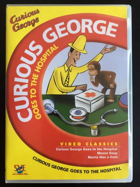 CURIOUS GEORGE Goes To The Hospital (DVD) Animated Kids Show.