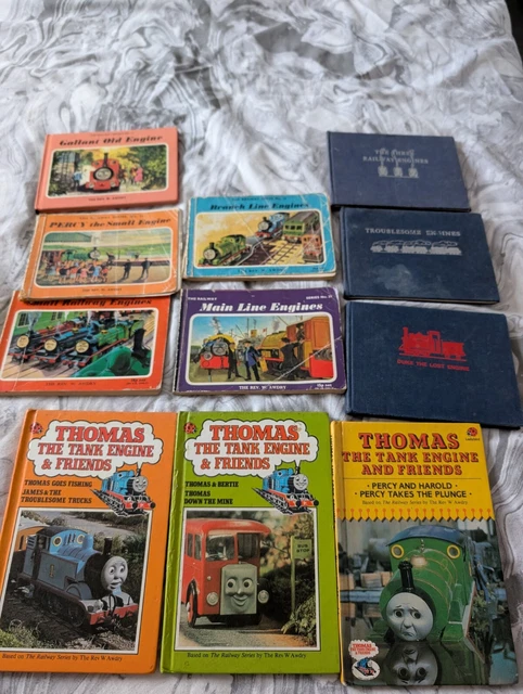 THOMAS THE TANK Engine Bundle - Job Lot Of Vintage Books - Various Eras ...