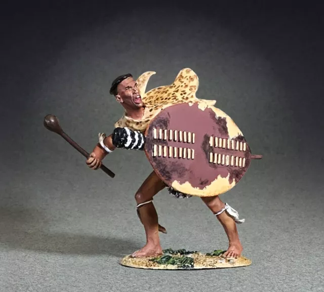 BRITAINS ANGLO ZULU War 20207 Zulu Warrior Swinging Knobkerrie 1879 £39 ...