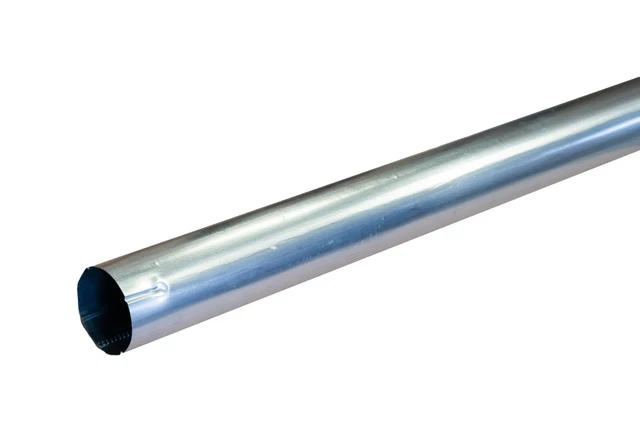 Tuyau de descente Acier Galvanisé - Diam.100 mm LG.2 m – Gris – LPP