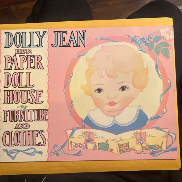 VINTAGE DOLLY JEAN Her Paper Doll House Furniture and Clothes 1997 Nice ...