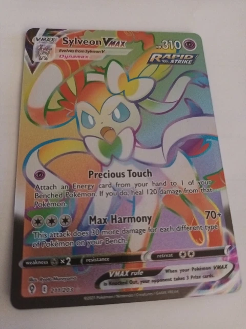 Sylveon VMAX - Rainbow Secret Rare 211/203 Evolving Skies - Pokemon TCG