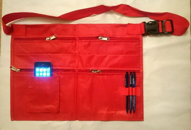 POCKET RED Market Trader Money Bag With Mobile Phone Holder And