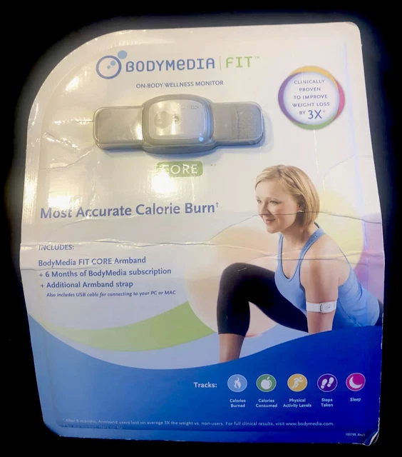 Bodybugg by Body Media Core Armband Weight Loss Control System New Sealed