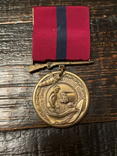 Vintage Original US Marine Corps Fidelity Zeal Obedience Medal Semper Fidelis