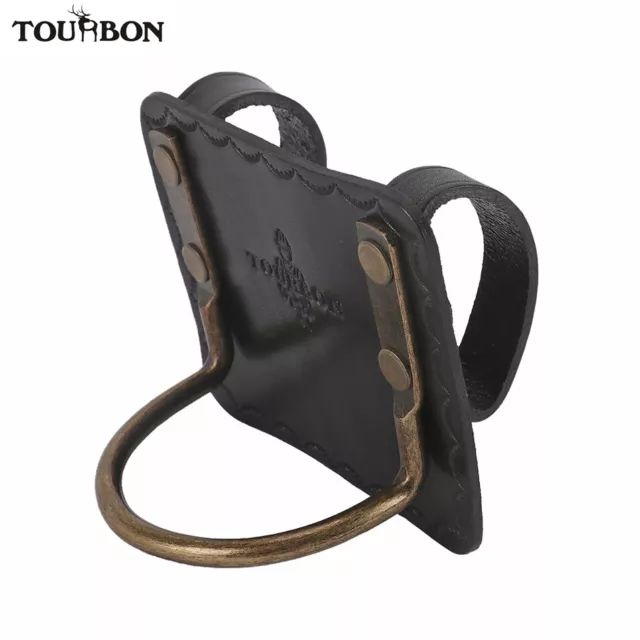 Tourbon Genuine Leather Hammer Holder Belt Loop Ax Holster Tool Pouch Heavy Duty