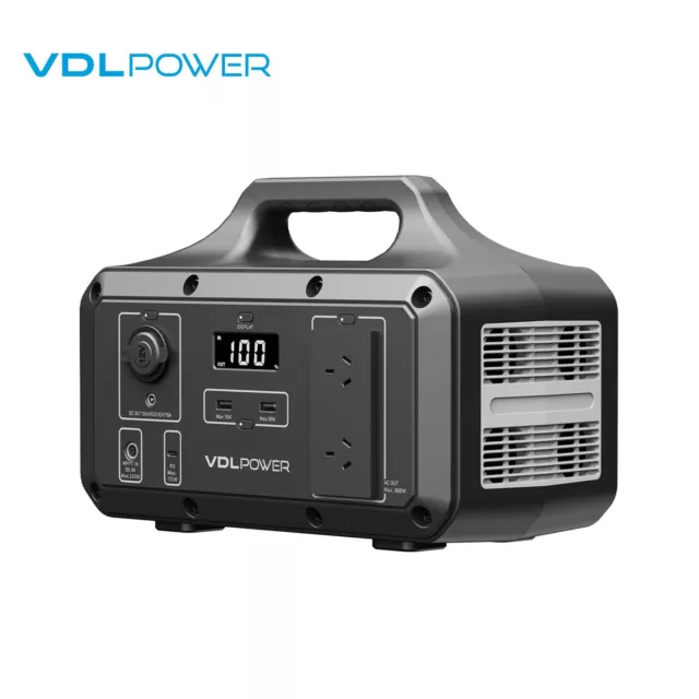 VDL 800W/510Wh Portable Power Station Solar Generator for Camping Home Emergency