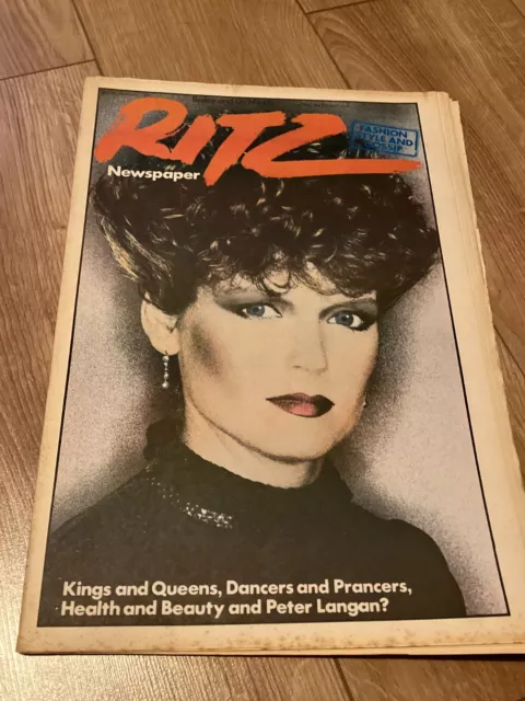 RITZ NEWSPAPER 1981,DIANA Dors,Gary Numan,Alan Lake. David Hockney ...