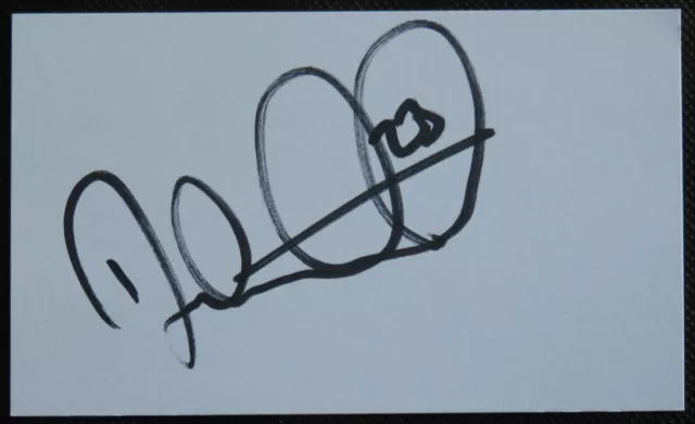 Dexter Blackstock Signed Index Card QPR & Nottingham Forest Legend AFTAL