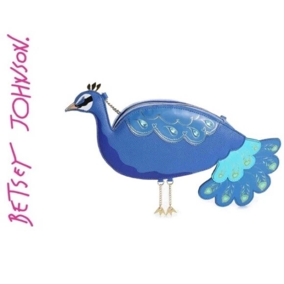 Betsey johnson peacock purse clearance