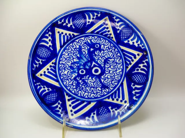 Antique 18th Century English Delft Delftware Griffin Pottery Plate