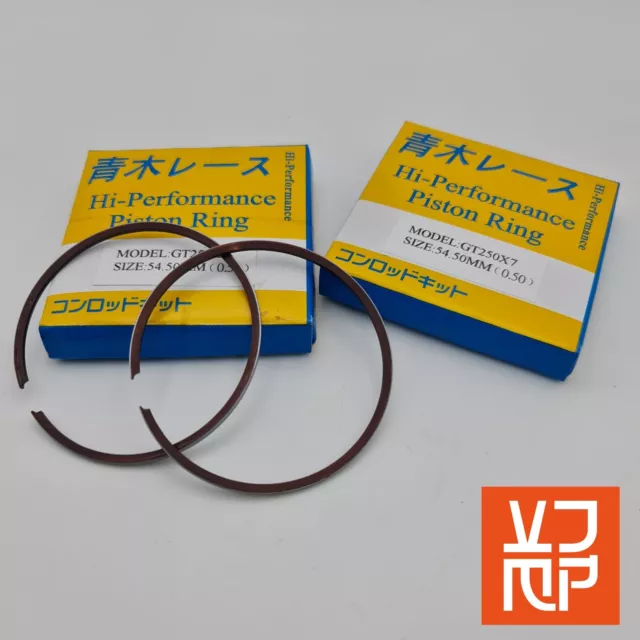 Suzuki GT250 X7 piston Rings 0.5mm Oversize 2 x sets