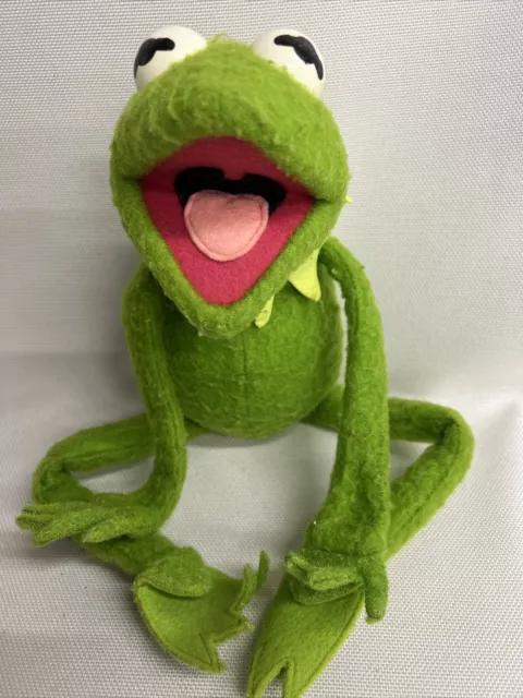 Vintage Kermit the Frog Plush Stuffed Muppet Doll Posable 850 1976 Fisher Price