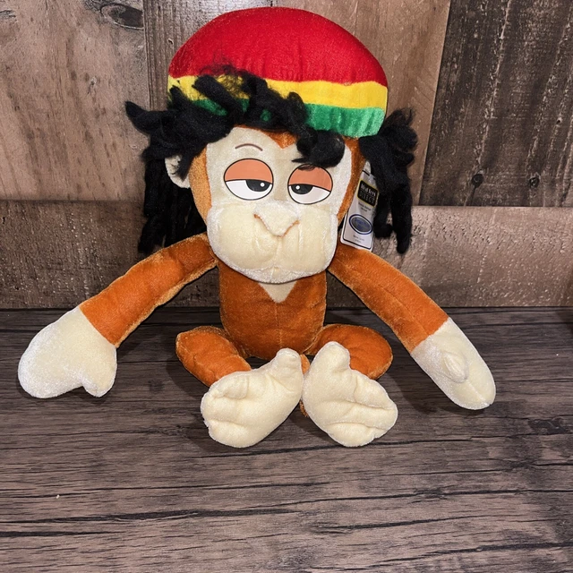IDEAL TOYS REGGAE Rasta Jamaican Monkey 14 Plush Stuffed Animal NWT 22.00 PicClick
