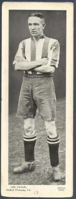 Topical Times Footballer 1938-Sheffield Wednesday-Ted Catlin