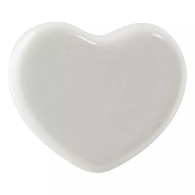 1x Blanc 4cm Cœur Céramique Bouton de Tiroir Cuisine Armoire Poignées de Porte